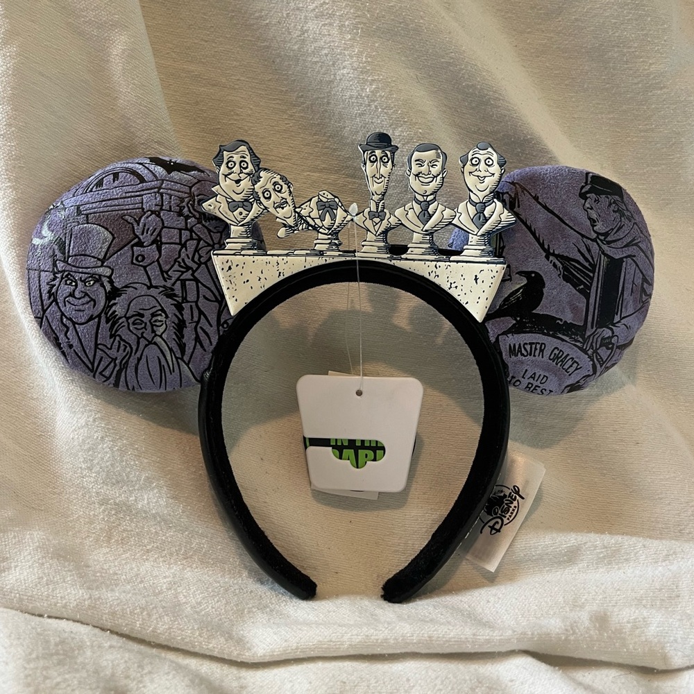 The Haunted Mansion disney ears glow grim grinning ghosts Mickey ears headband